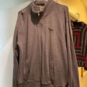 Pink Quarter-zip Crewneck